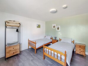 1 makuuhuone, vuodevaatteet