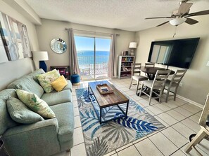 House, Multiple Beds, Balcony, Beach View (Seacrest 709) | Living area - Seacrest 709 (Gulf Shores)