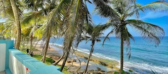 Sea View: Beach Front Apartment with Pool