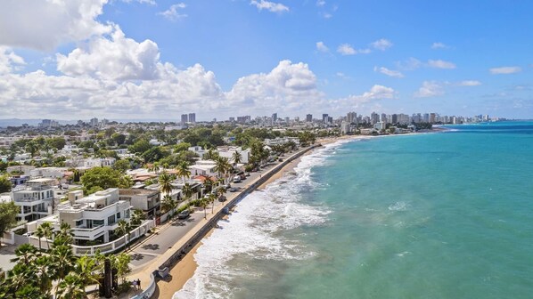 Sun loungers, beach towels