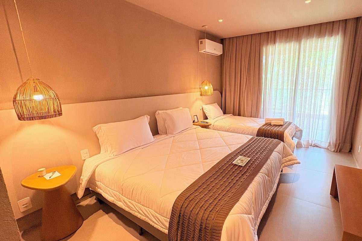 1 habitación, ropa de cama de alta calidad y colchones con pillow-top