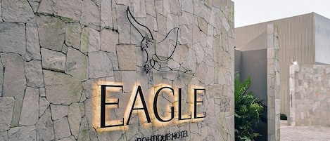 Voorkant van accommodatie