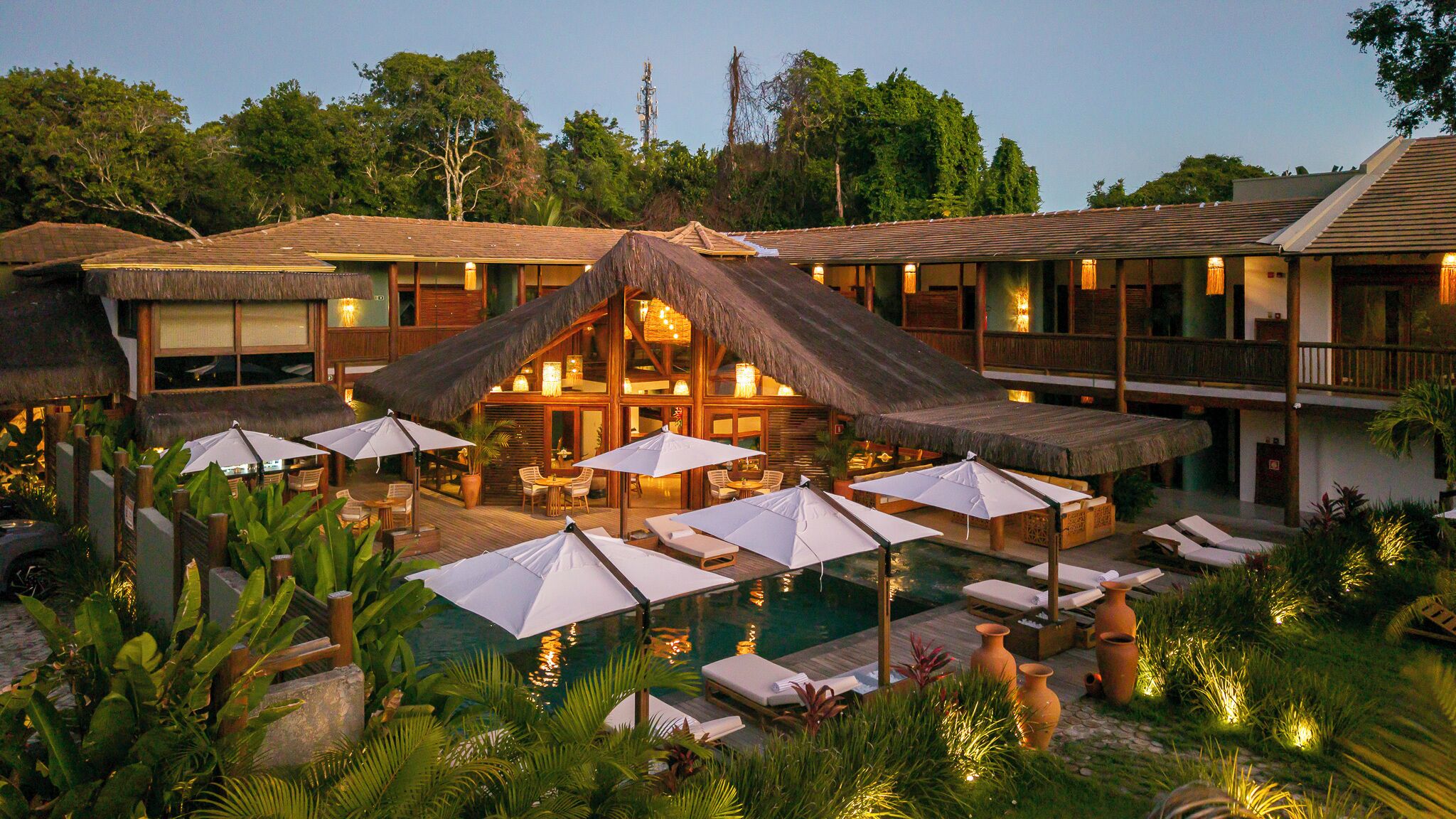 Front of property – evening/night