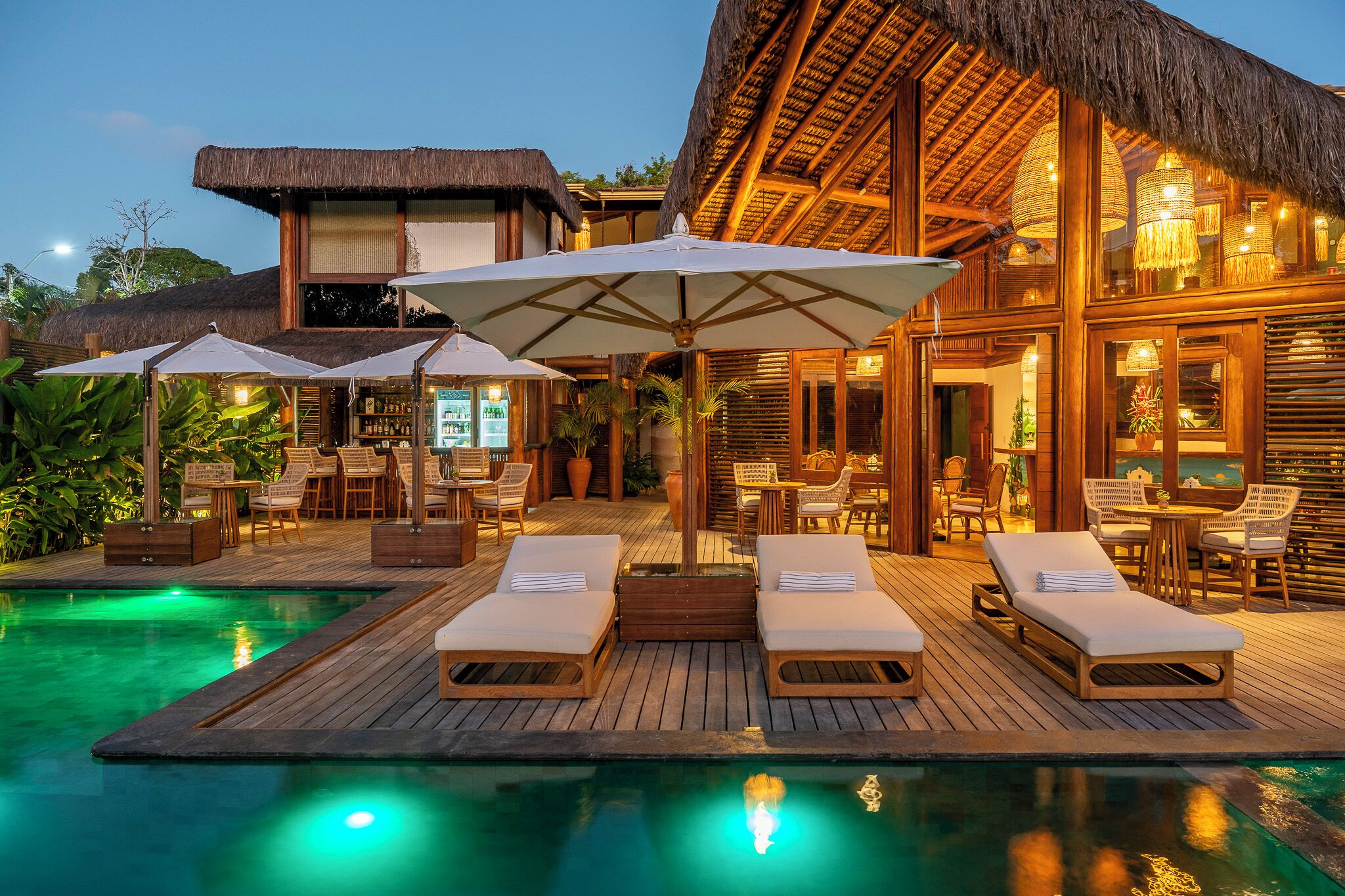 Front of property – evening/night