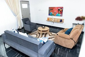 Living area - 2 Bedroom Apartment with pool (Dawhenya)