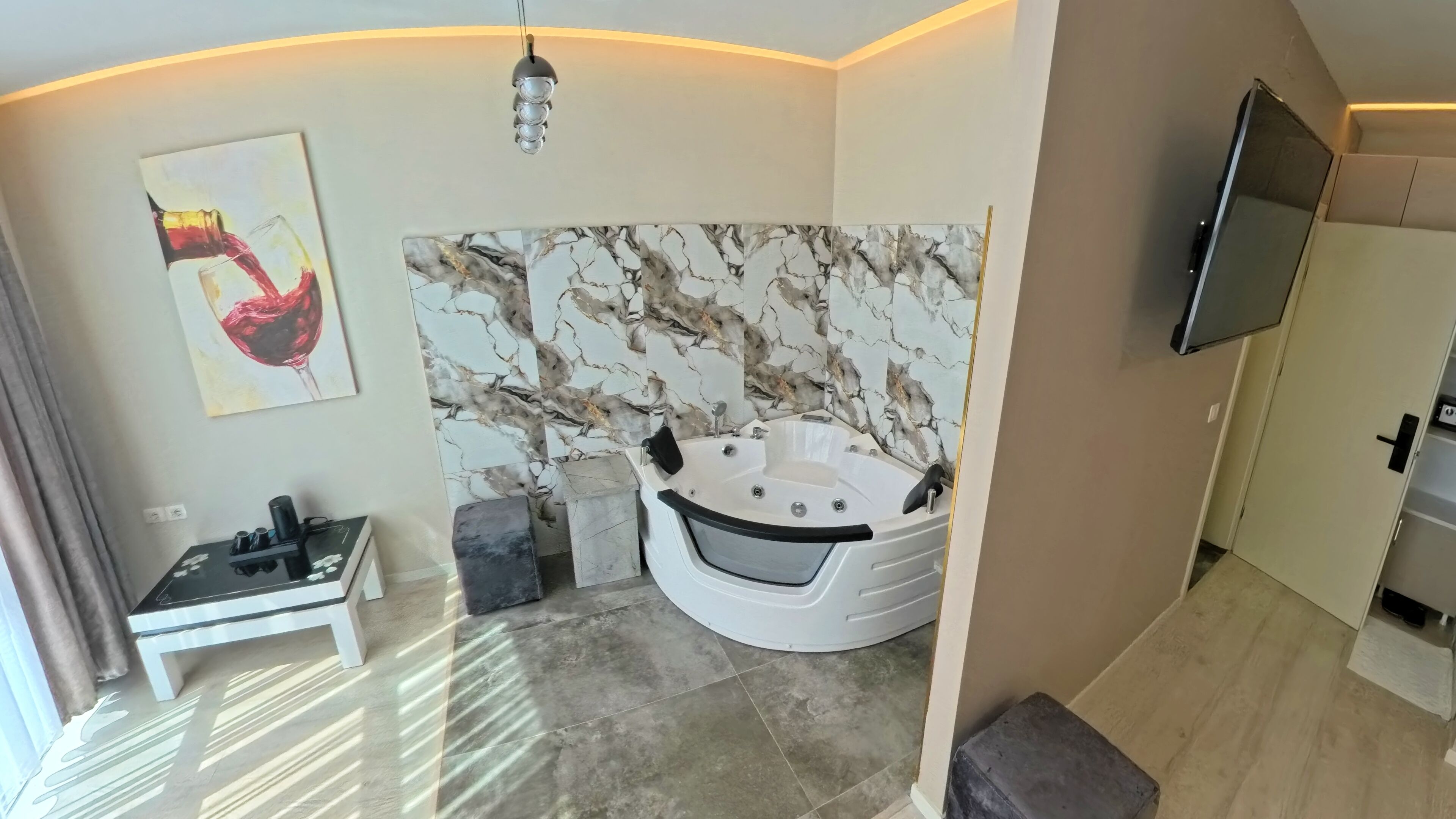 Honeymoon Suite, 1 King Bed, City View | Premium bedding, down comforters, in-room safe, individually decorated