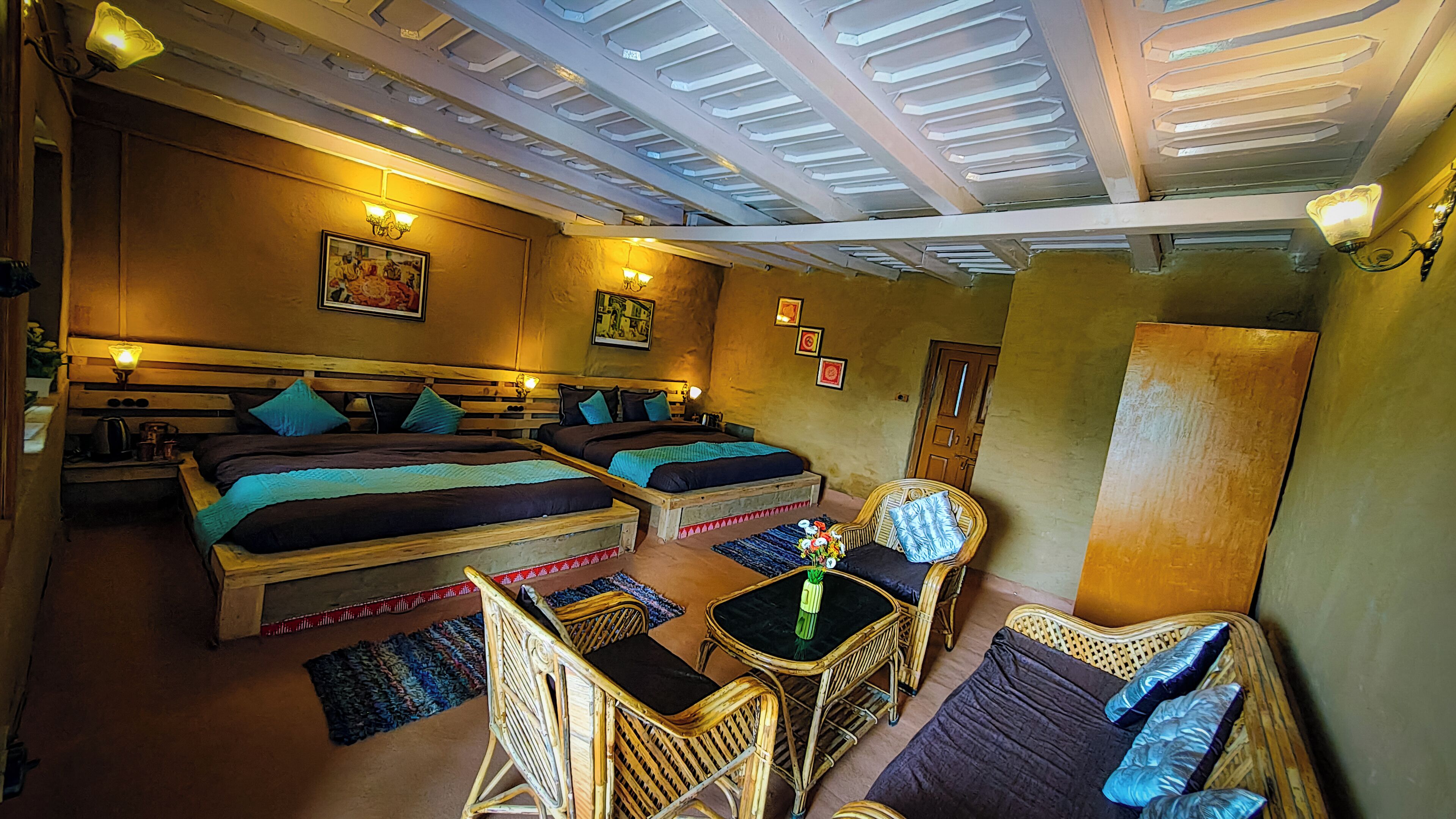 Luxury Quadruple Room, Balcony, Mountain View | Desk, laptop workspace, soundproofing, free WiFi