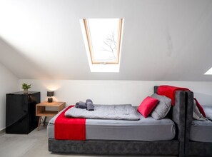 1 غرفة نوم وواي فاي وملاءات أسرّة