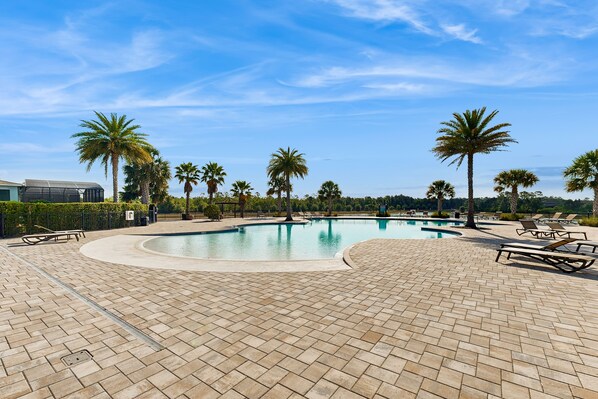 A heated pool