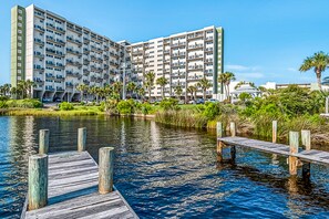Exterior - Cozy beachfront condo with private balcony, shared pool & beach access (Panama City Beach)