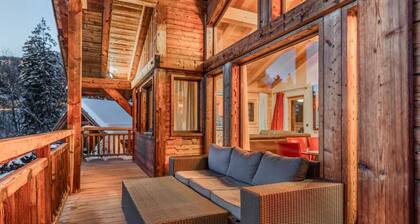 Chalet Renard Blanc is a luxurious yet cozy home for skiing, golfing, and hiking