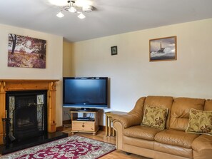 TV, fireplace - Oak Cottage - UK49563 (Sneaton, near Whitby)