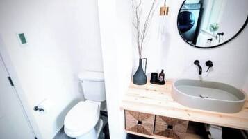 Regadera, tina de hidromasaje, amenidades de baño ecológicas