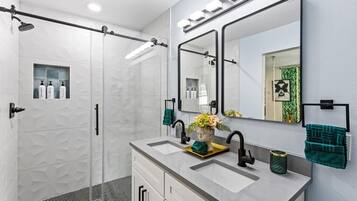 Towels, soap, toilet paper