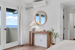 1 bedroom, desk, iron/ironing board, travel cot