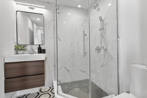Shower, hair dryer, towels, soap - NEW 9BR6Bth Parking MIT Harvard Boston Walk to T (Somerville)