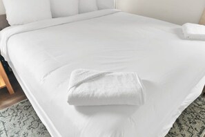 Iron/ironing board, travel cot, free WiFi, bed sheets