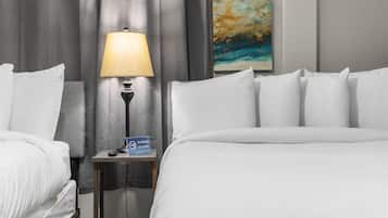 Iron/ironing board, travel crib, free WiFi, bed sheets