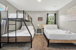 8 bedrooms, iron/ironing board, travel crib, free WiFi