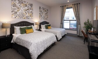 Standard Double Room, 2 Queen Beds, Non Smoking | Desk, laptop workspace, iron/ironing board, free WiFi