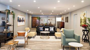Sala de estar en el lobby