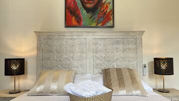 1 chambre, draps italiens Frette, literie de qualité supérieure