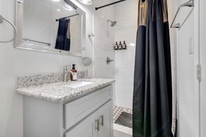Shower, hair dryer