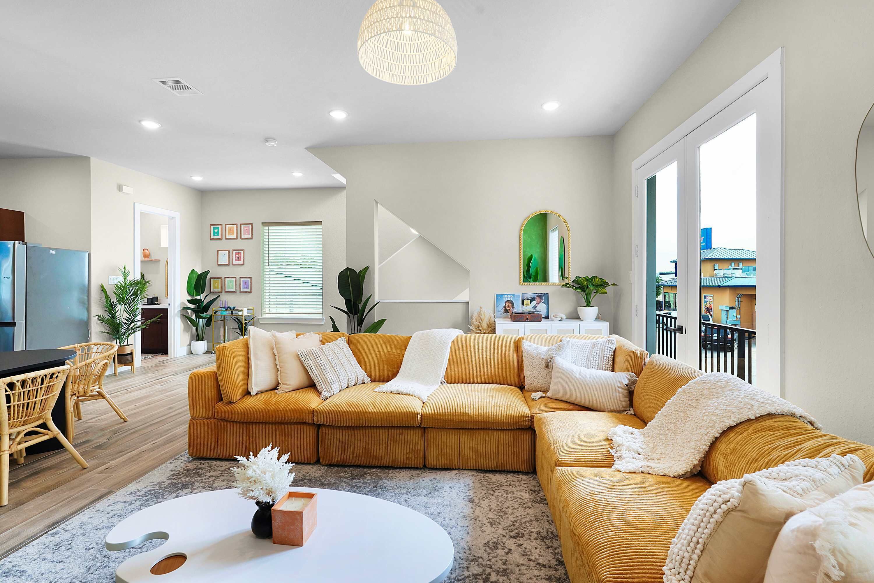 TV, fireplace, video games, offices