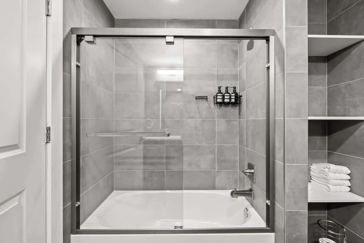 Shower, hair dryer