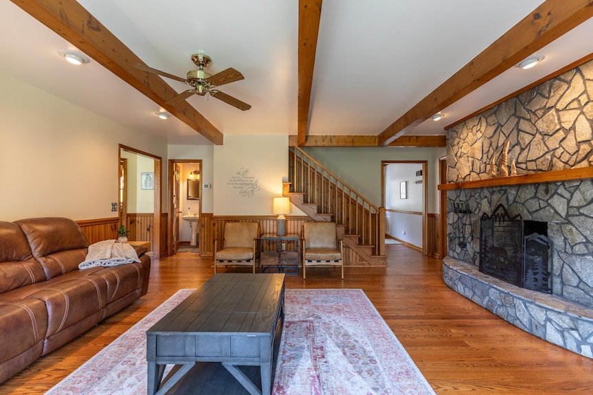 Riverbank Retreat - Hot Tub, Game Room, & Fantastic River Access - West Jefferson, NC