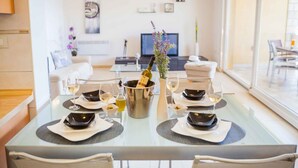 Dining - Holiday flat with air conditioning and sea view (Vela Luka)
