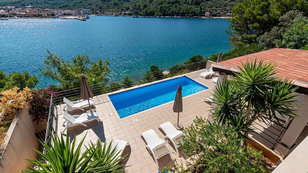 Pool - Holiday home mit Pool und Meerblick (Vela Luka)