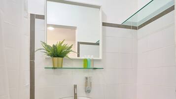 Deluxe Apartment, Non Smoking, Private Bathroom | Bathroom | Shower, towels, soap, shampoo