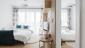 1 habitación, tabla de planchar con plancha, wifi y ropa de cama