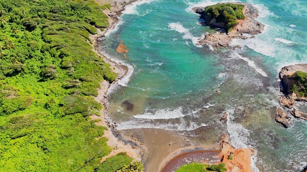 Sun loungers, beach towels