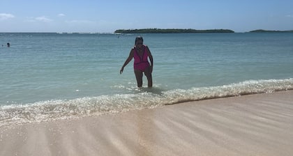 Sol Estrella Beach house ocean view in beautiful Guanica, PR. AC, WiFi, & Pet