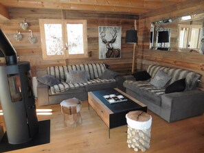 TV, fireplace, DVD player