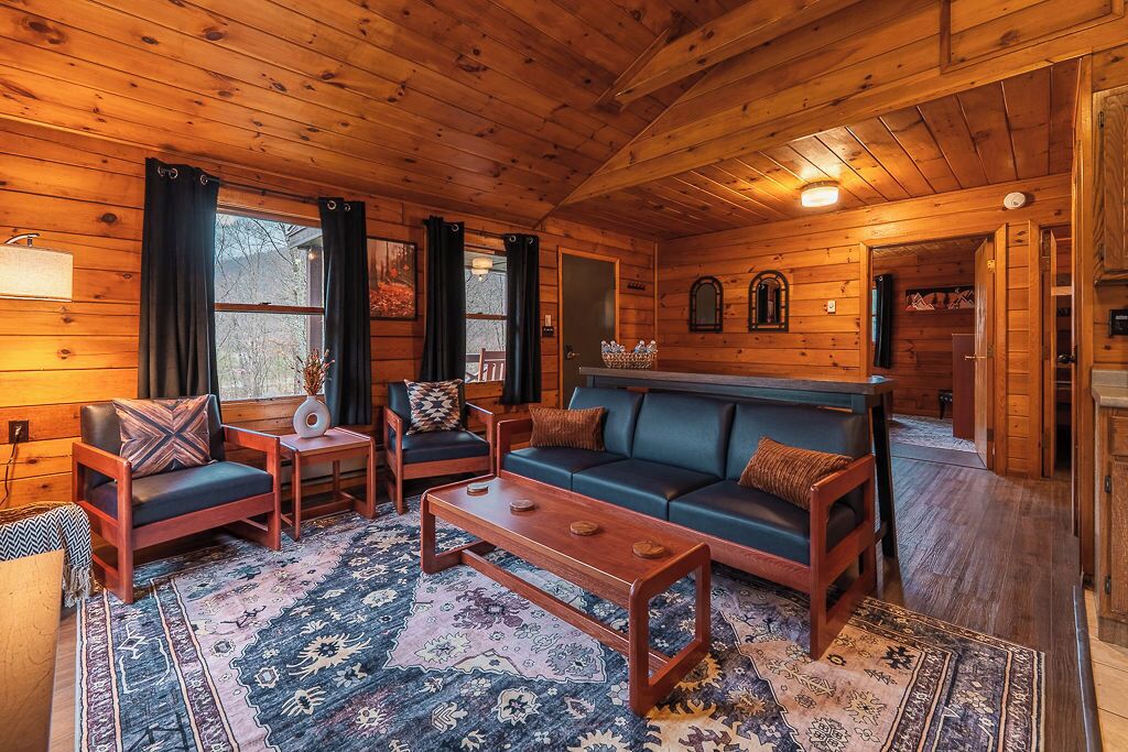 Smart TV, fireplace, video library