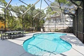Una piscina riscaldata