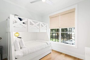 3 bedrooms, iron/ironing board, travel cot, WiFi