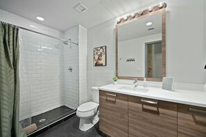 Hair dryer, towels