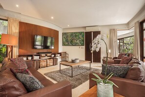 Familienvilla, 5 Schlafzimmer, eigener Pool | Wohnbereich