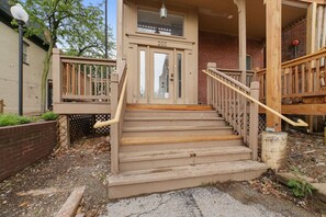 Exterior detail - Steps to Downtown-Boutique Comfort- Bear Suite (Saint Charles)