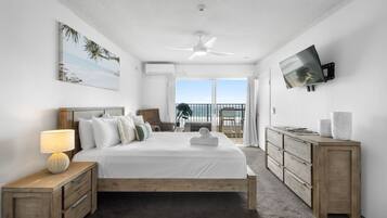 华丽公寓, 2 间卧室, 阳台, 海洋景观 | 2 多间卧室、熨斗/熨衣板、婴儿床、折叠床/加床(额外收费)