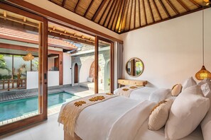 Deluxe Villa, 3 Bedrooms, Patio, Pool View | View from room