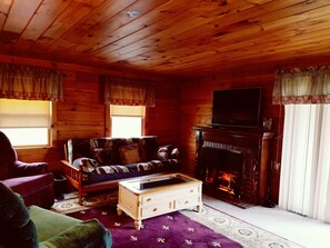 House, Multiple Bedrooms, Accessible, Balcony | Living room | Books