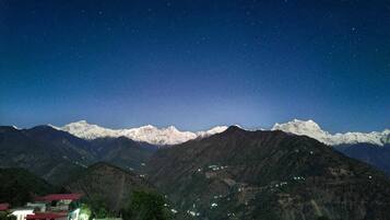 Vue depuis lâhĂ©bergement