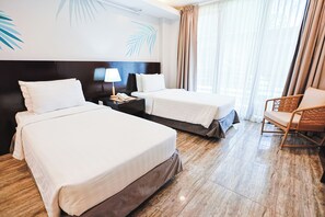 Superior Tek Büyük veya İki Ayrı Yataklı Oda | Ses yalıtımı, ücretsiz kablosuz İnternet, çarşaf takımı