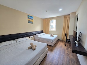 Family Room | Minibar, desk, laptop workspace, iron/ironing board - Fast Hotel Melaka (Malacca City)