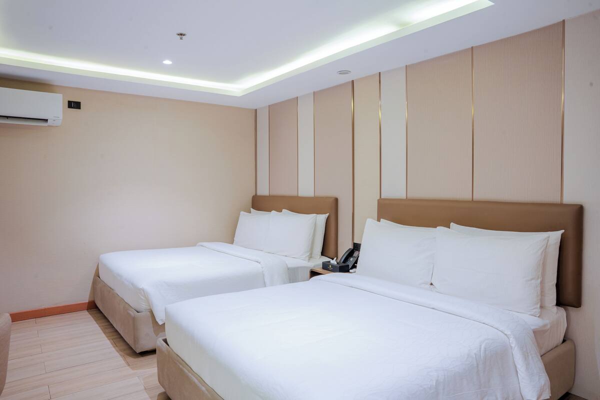 Dobbeltrom – superior | Skrivebord, lydisolert, wi-fi (inkludert) og sengetøy